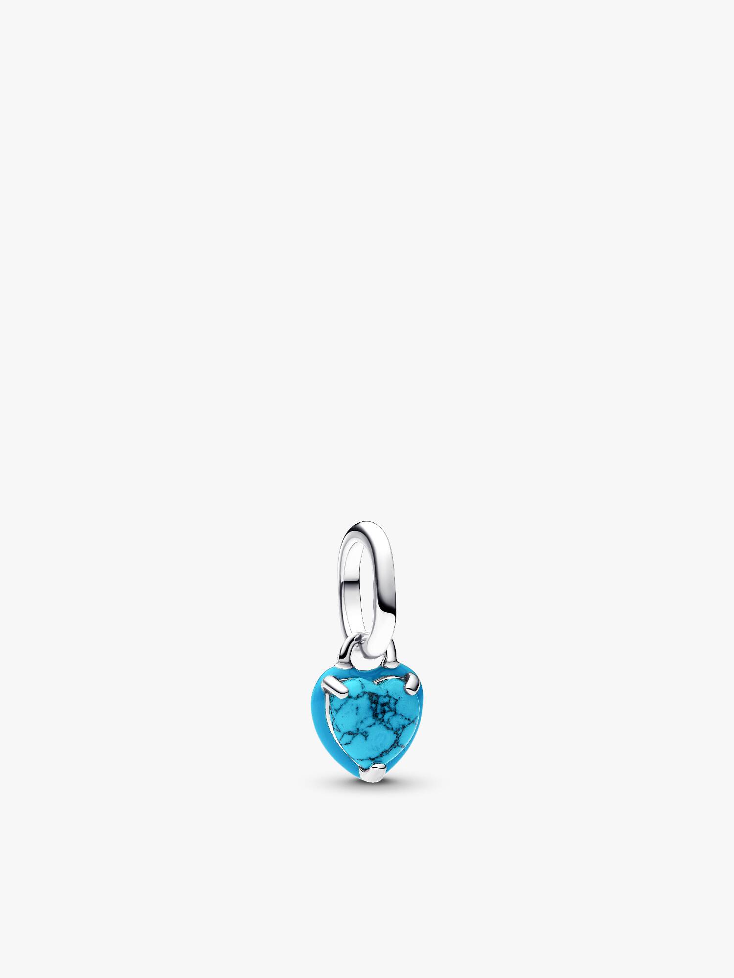 Mini charm colgante Corazón turquesa