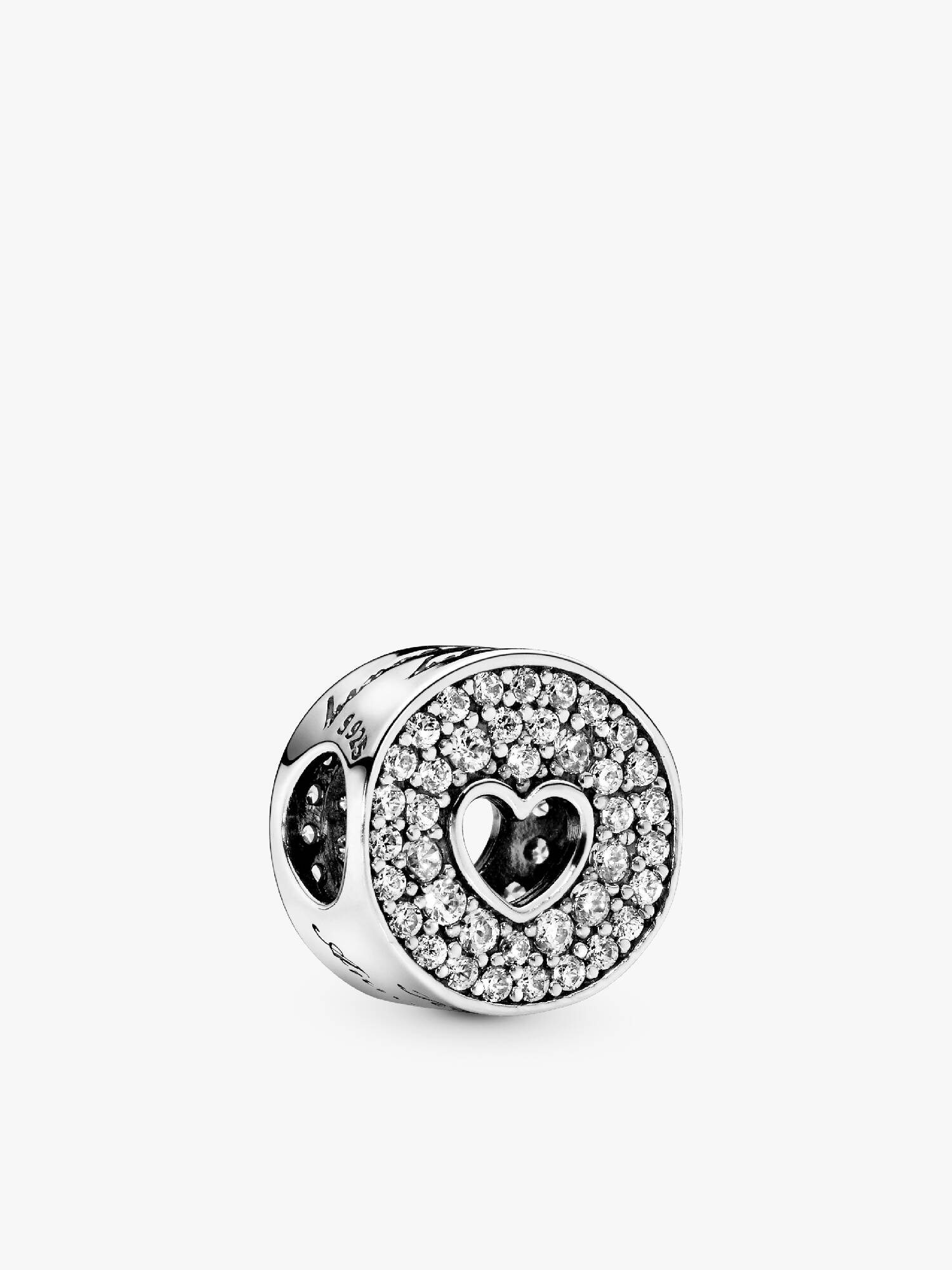 Charm de Aniversario corazón y pavé