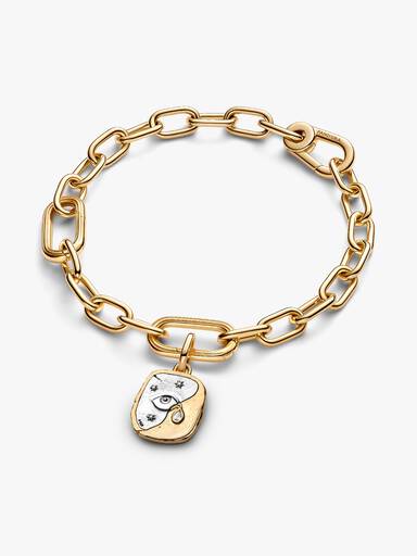Set de Pulsera de Eslabones con Charm Ojo Protector