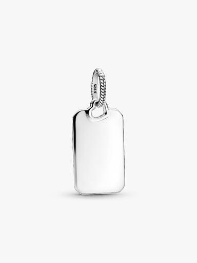 Pendiente Placa rectangular grabable