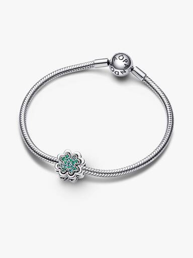 Charm Divisible de Trébol de Cuatro Hojas