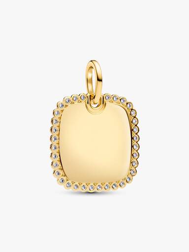 Colgante Placa grabable cuadrada
