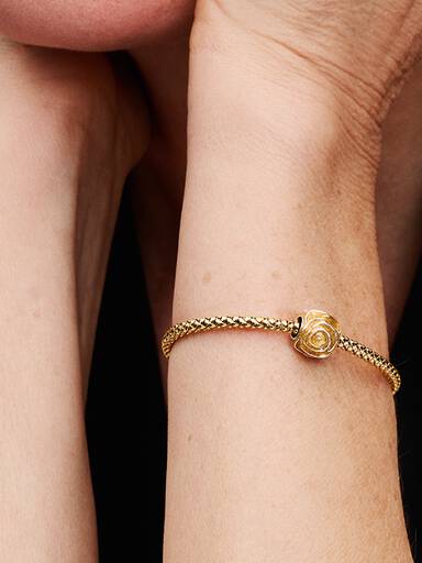 Charm Rosa Amarilla en Flor