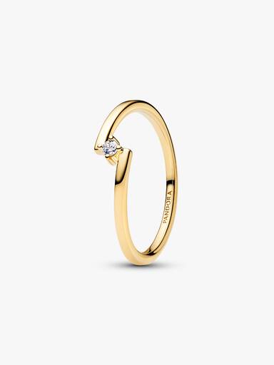 Anillo Solitario Dividido