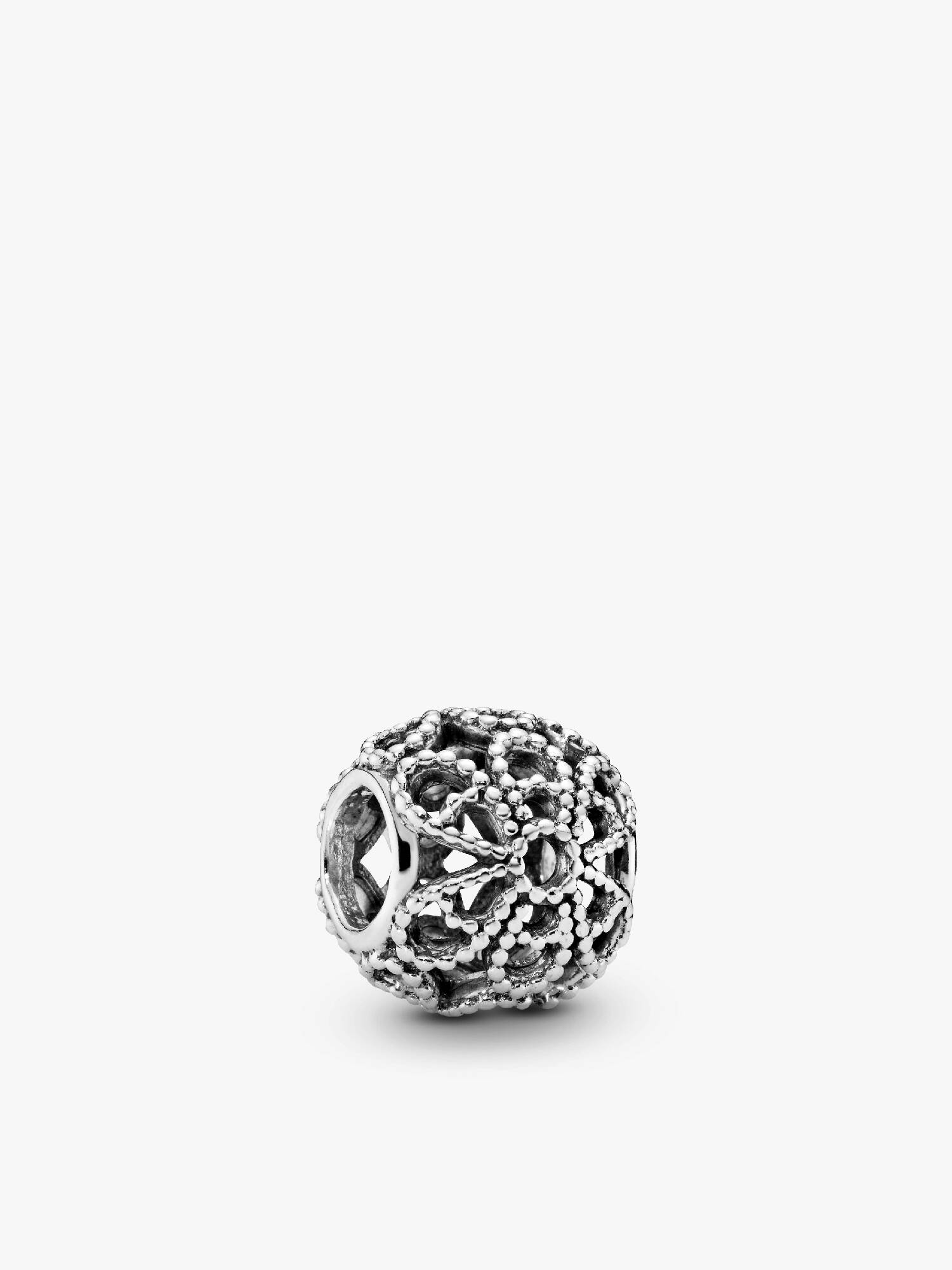 Charm Flor calada con cuentas