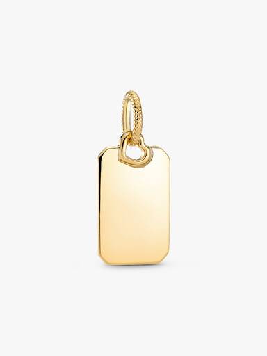 Pendiente Placa rectangular grabable