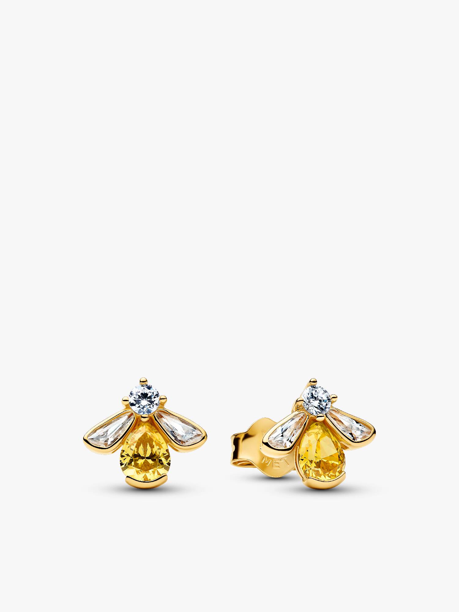Aretes de botón Abeja miel