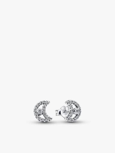 Set de regalo con collar, pendientes y anillo Crescent Moon