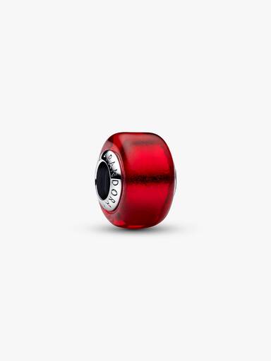 Charm de cristal Murano rojo