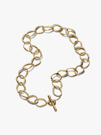 Collar de cadena de eslabones con forma orgánica