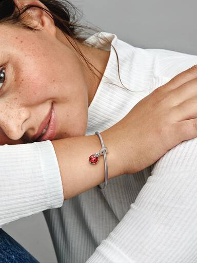 Charm colgante Mariquita roja