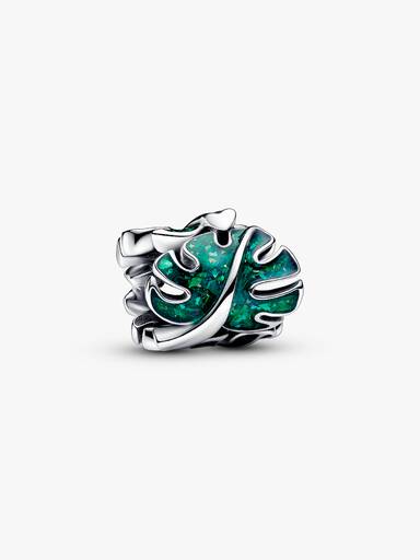 Charm Hojas de Monstera Verde