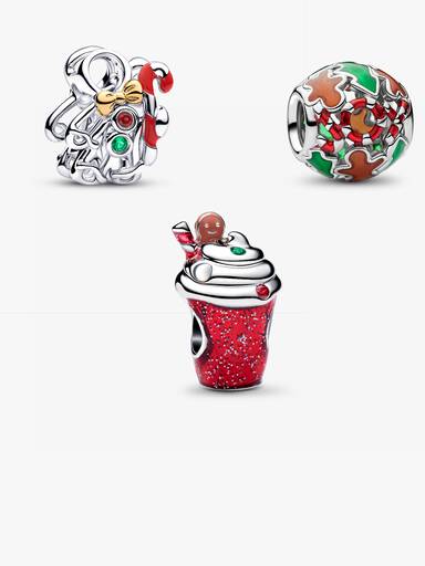 Trío de charms de amigos de jengibre