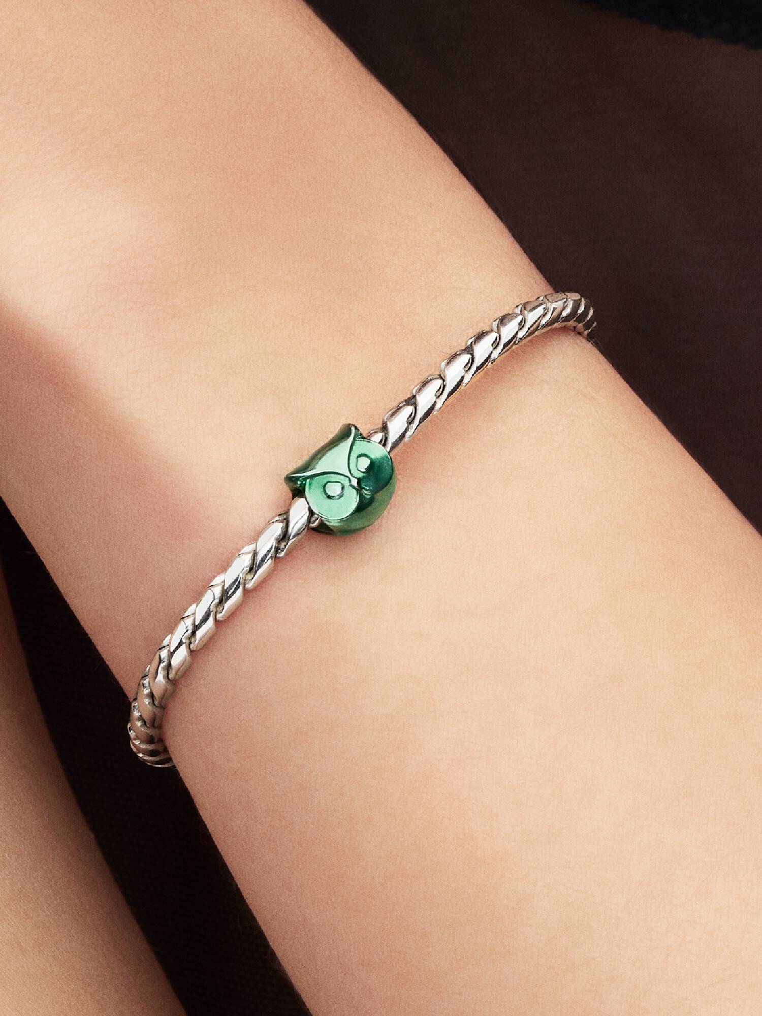 Mini Charm Búho Verde