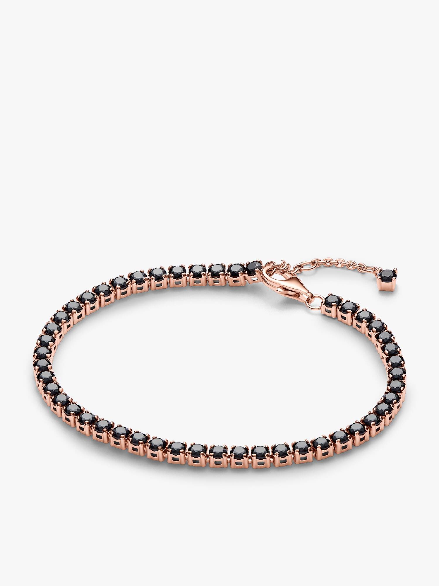 Brazalete de Tenis Brillante Negro