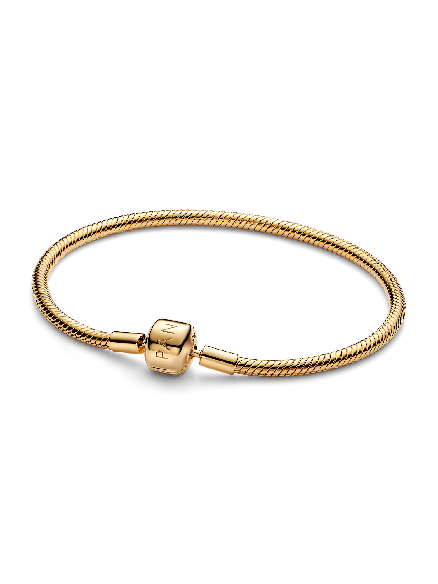 Brazalete cadena de serpiente con broche de barril