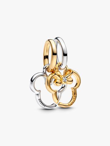 Disney, Charm colgante divisible Amor de Mickey Mouse y Minnie Mouse