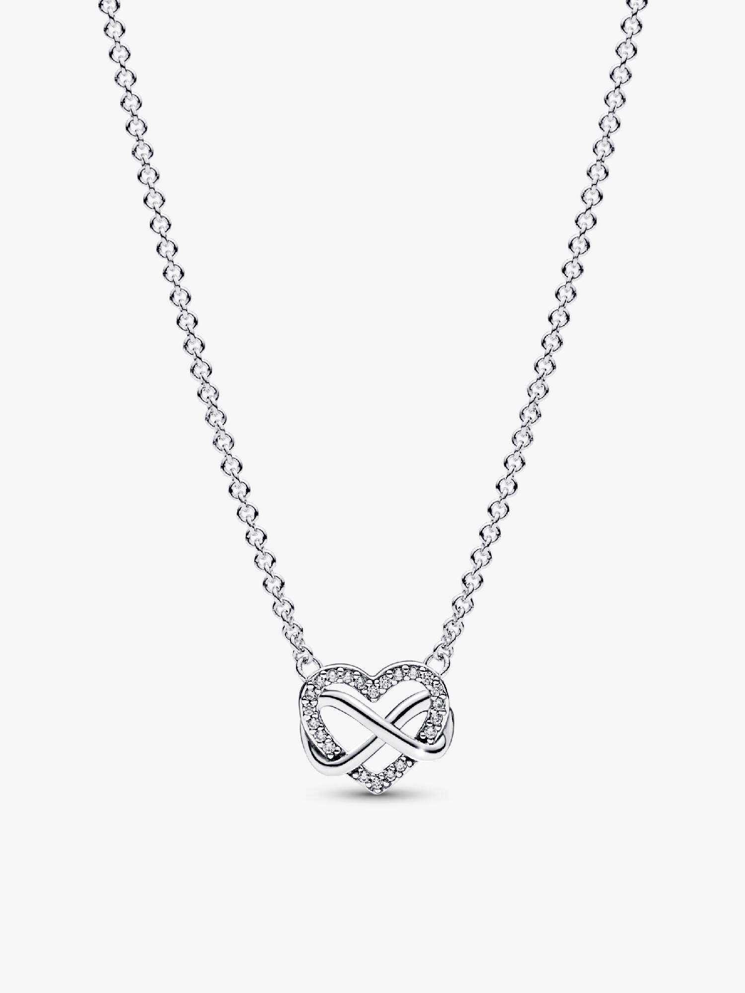 Collar collier Corazón infinito reluciente