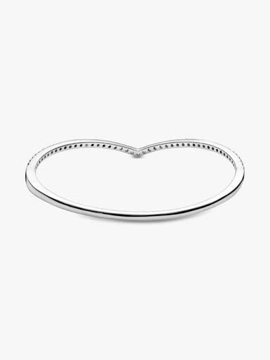 Brazalete rígido Hueso de los deseos deslumbrante
