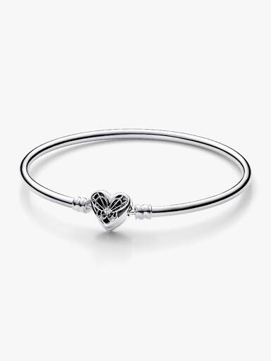 Pulsera rígida Pandora Moments Corazón y Mariposa