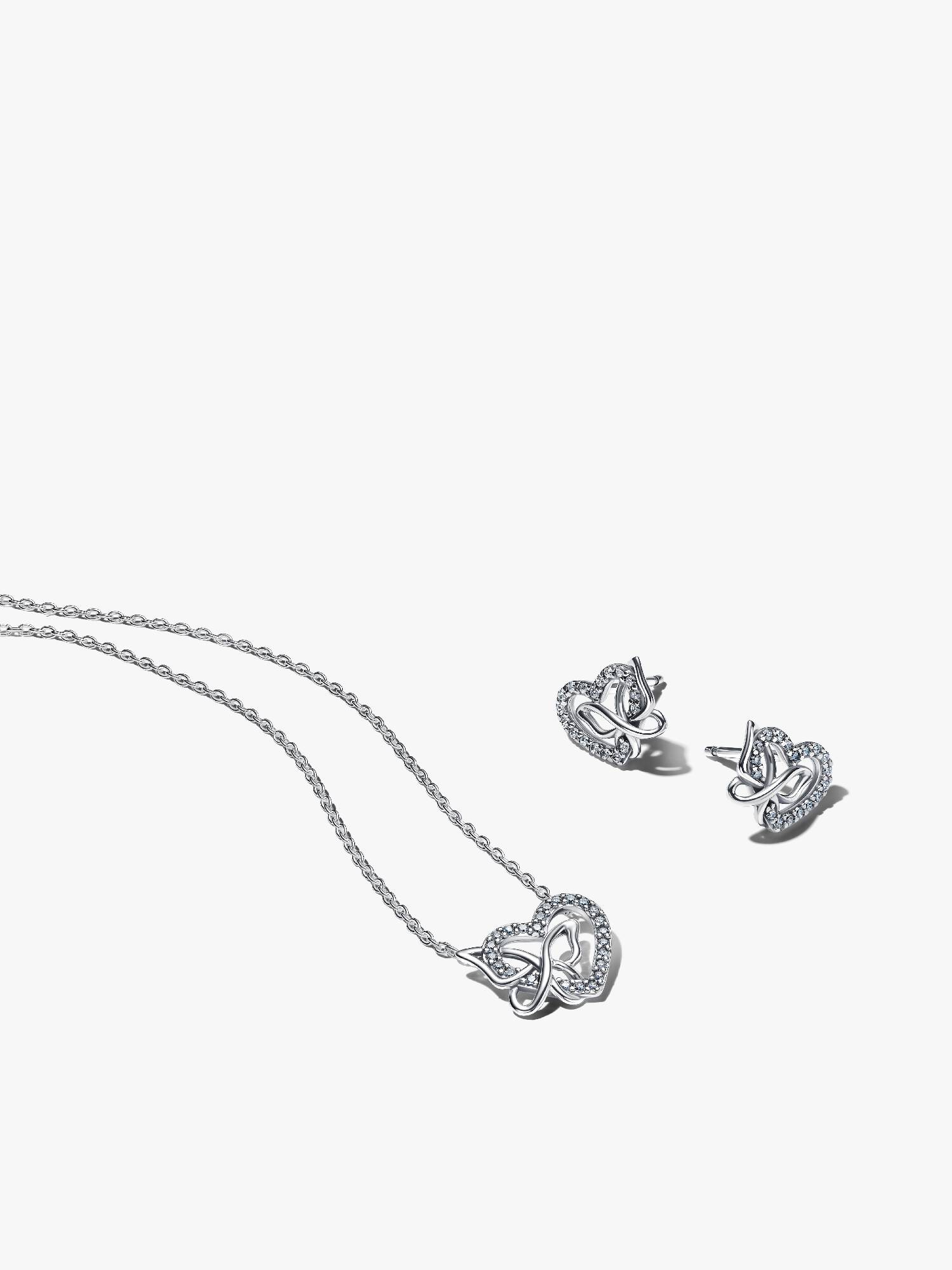 Juego de regalo Corazón y mariposa entrelazados de Pandora Moments