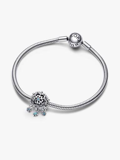 Charm Gota de copo de nieve helada