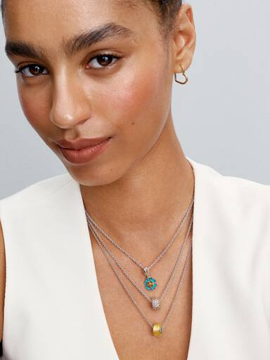 Charm Colgante Giratorio Trébol de Cuatro Hojas con Diamante Cultivado en Laboratorio