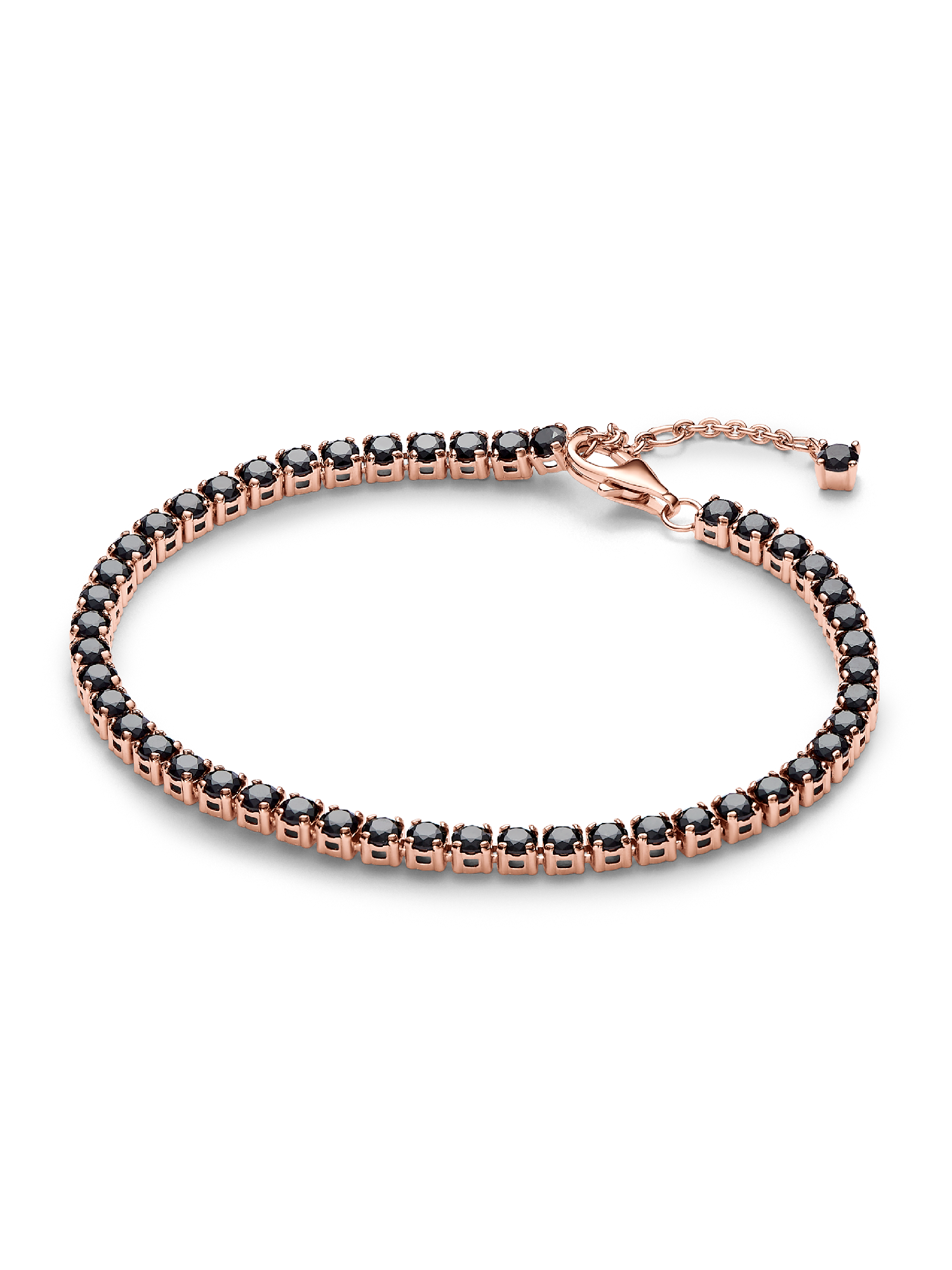 Brazalete de Tenis Brillante Negro