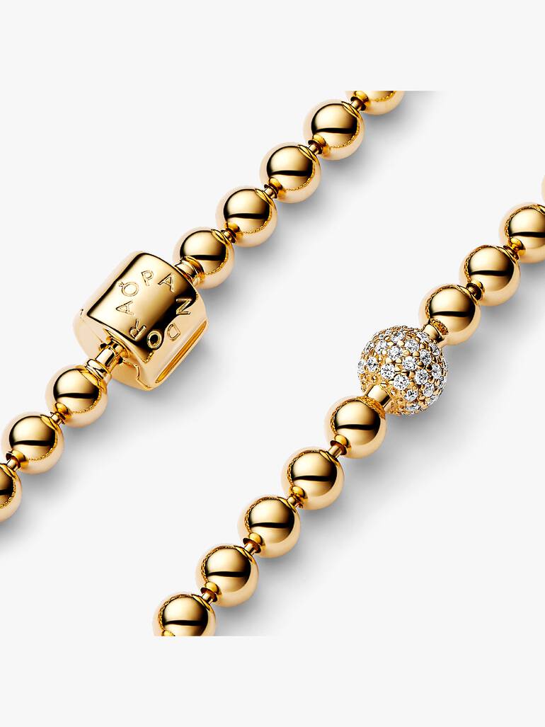 Brazalete de cuentas y pavé