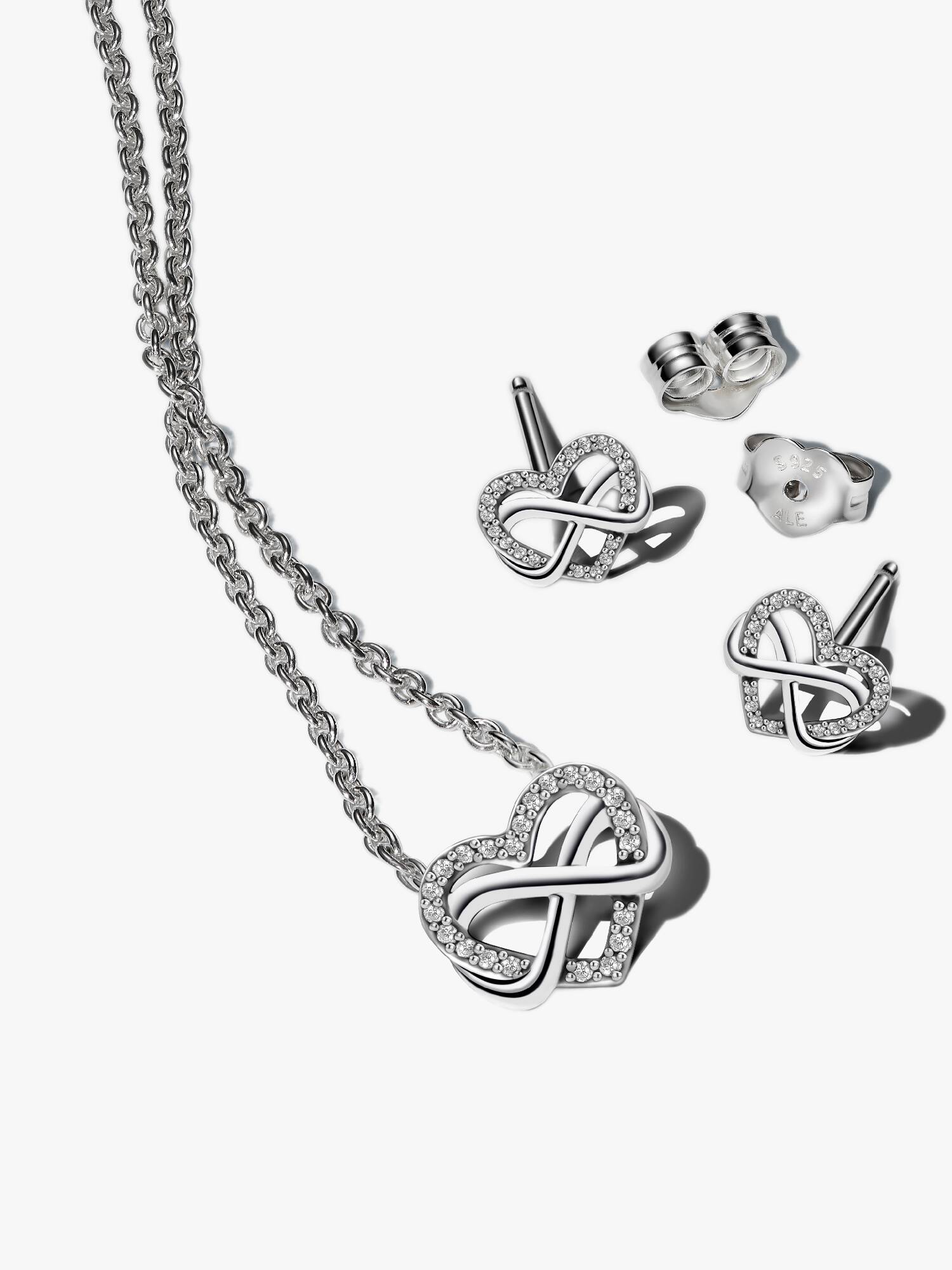 Set de joyas Corazón Infinito Brillante