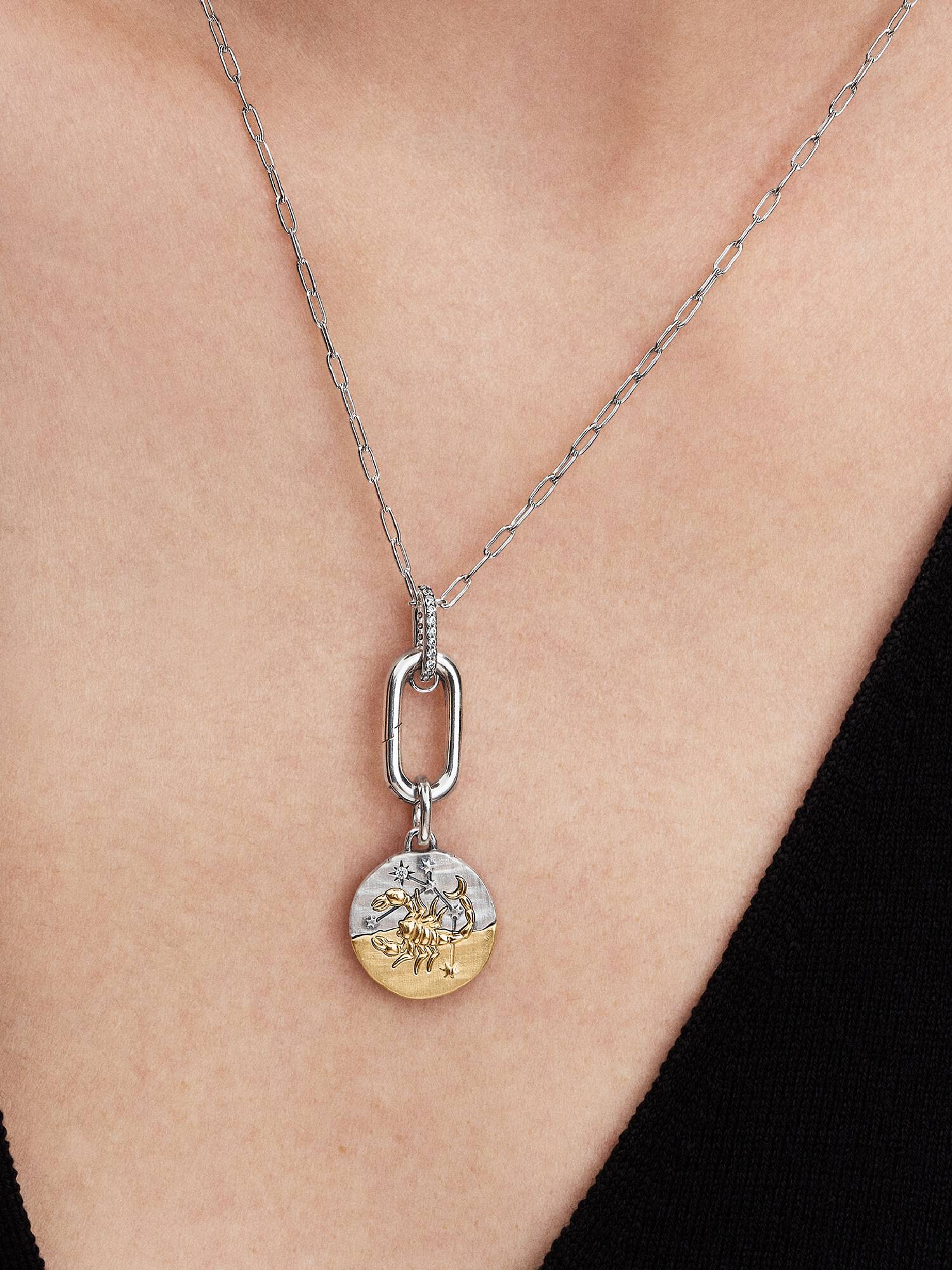 Charm Medallón del Signo Zodiacal Escorpio