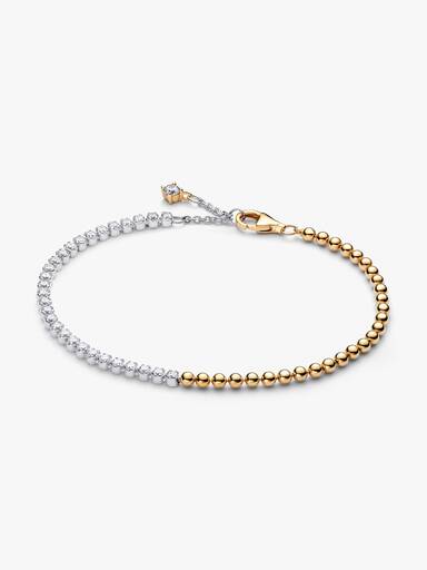 Brazalete de tenis con cuentas