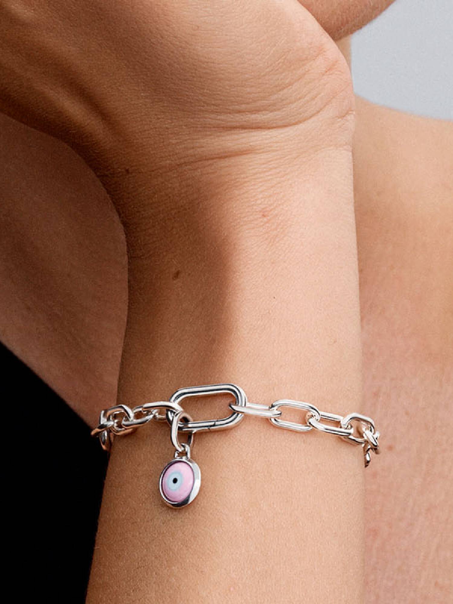 Charm Mini Colgante Grabable Mal de Ojo de Cristal Murano