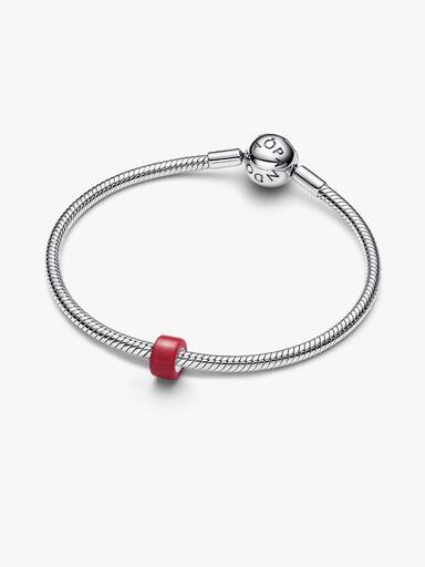 Mini charm de cristal Murano rojo