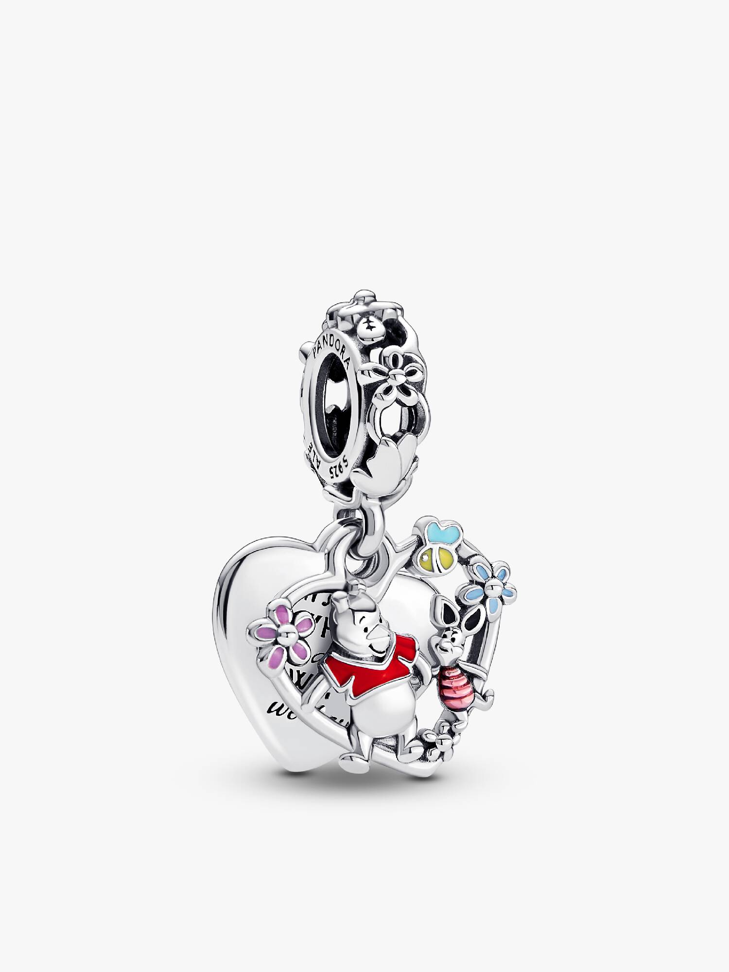 Charm Colgante Doble Winnie Pooh y Piglet de Disney
