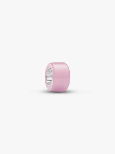 Mini charm de cristal Murano rosa