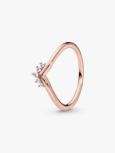 Anillo Hueso de los deseos con tiara