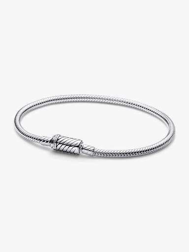 Brazalete de cadena de serpiente con broche magnético de fácil cierre