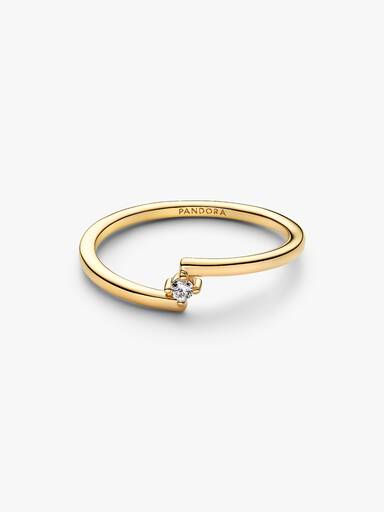 Anillo Solitario Dividido