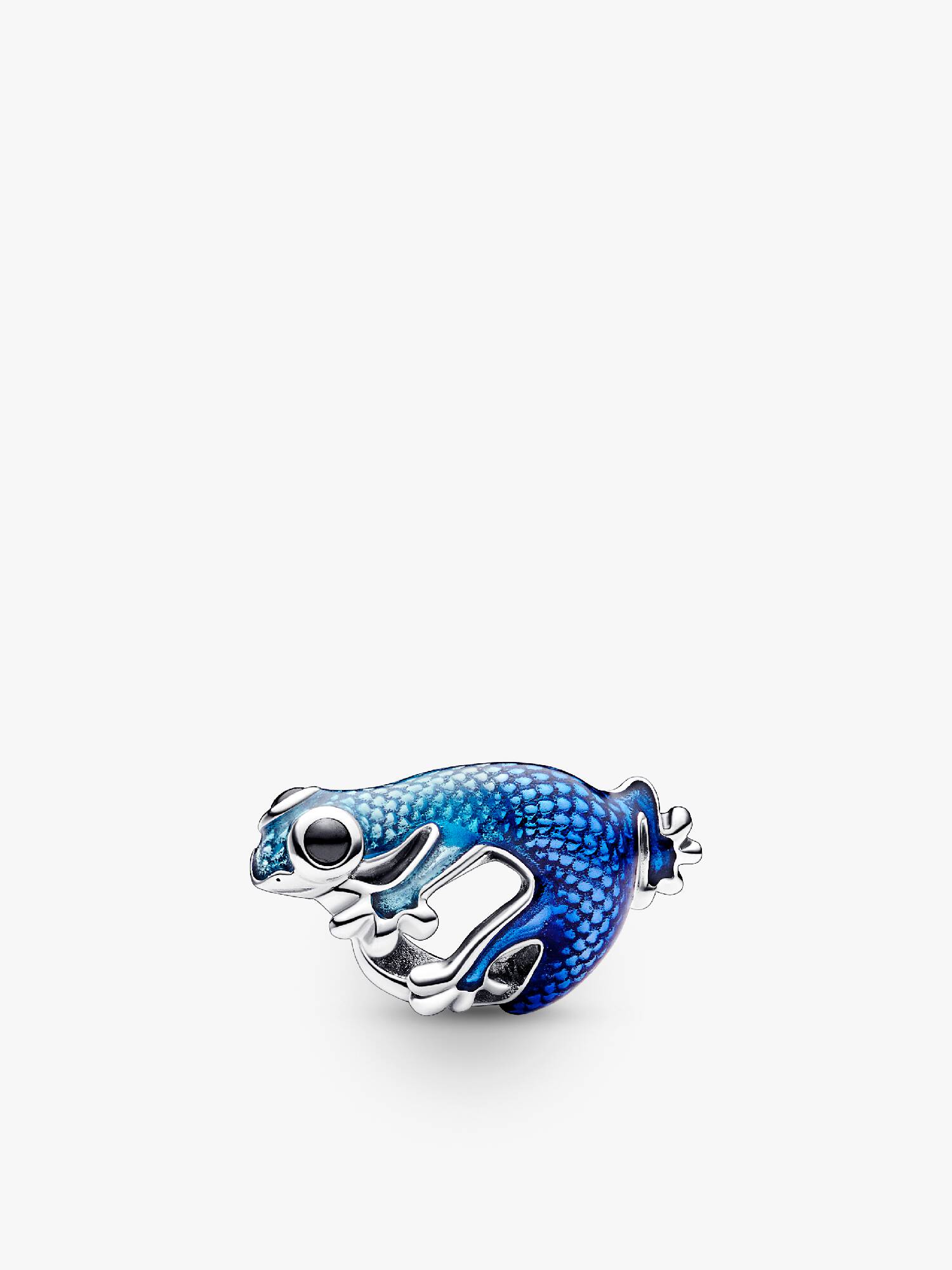 Charm Gecko Azul Metálico