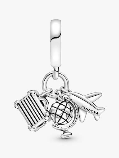 Charm colgante Avión, globo y maleta