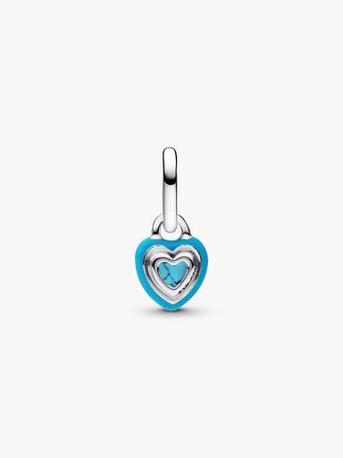 Mini charm colgante Corazón turquesa