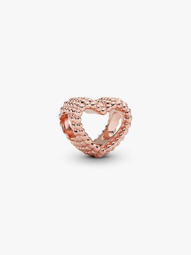 Charm corazón abierto con cuentas
