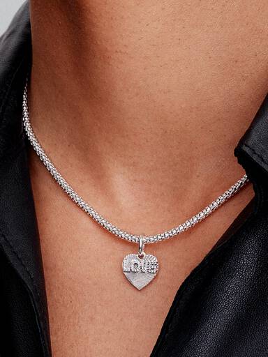 Charm Colgante Grabable Corazón Amor