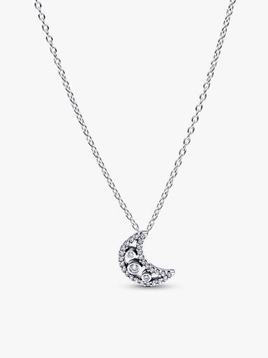 Set de regalo con collar, pendientes y anillo Crescent Moon