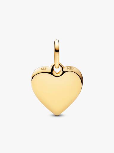 Charm Medallón en forma de corazón grabable