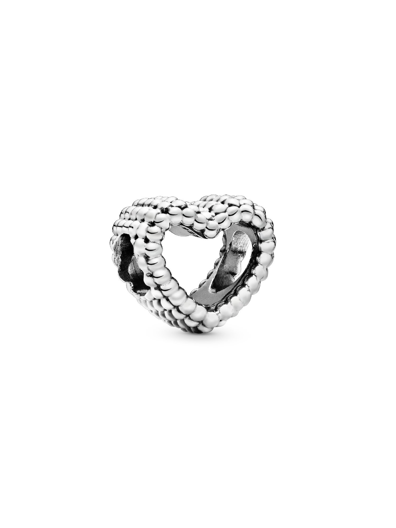 Charm corazón abierto con cuentas