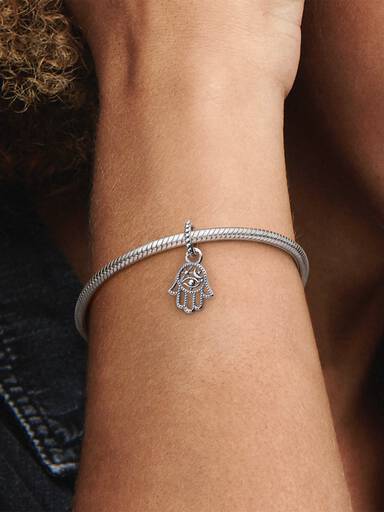 Charm colgante Mano Hamsa protectora