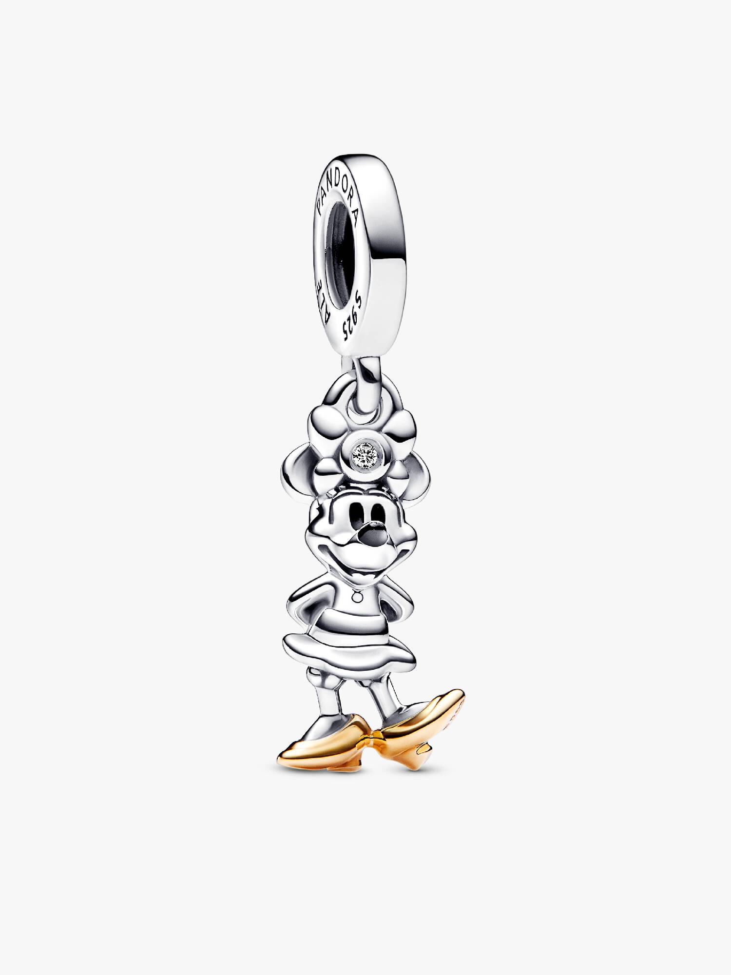 Charm colgante Minni Mouse del 100° aniversario de Disney con diamante cultivado en laboratorio