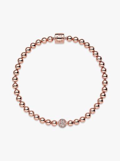 Brazalete de cuentas y pavé